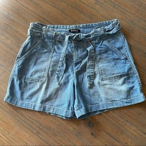 d. jeans size 12 denim tie waist jean shorts